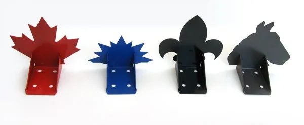 Decorative metal snow guards powder coated to match the roof color